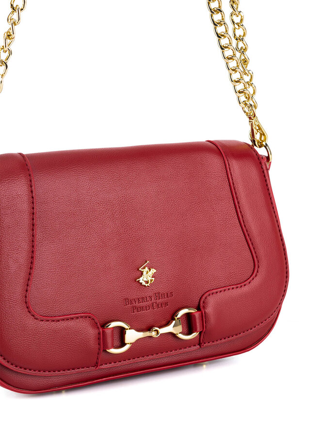 Beverly Hills Polo Club Дамска чанта Beverly Hills Polo Club BHPC-K-045-06 Червен
