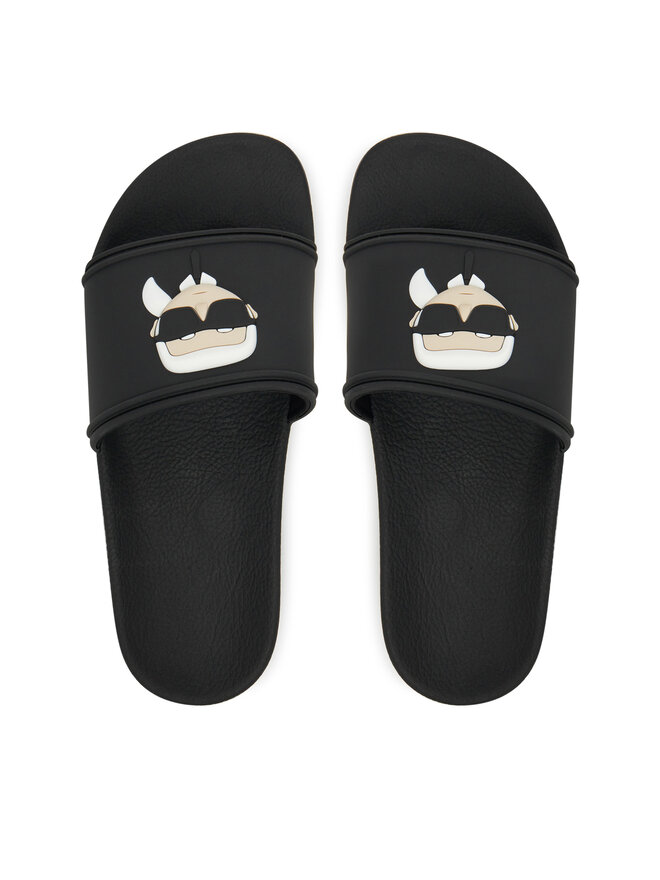 KARL LAGERFELD Şlapi KARL LAGERFELD Kondo Maxi KL80805A Negru
