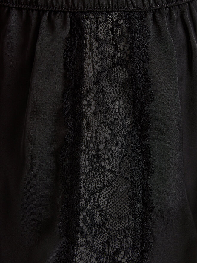 Hunkemöller Hunkemöller Σορτς πιτζάμας Satin 205068 Μαύρο Regular Fit