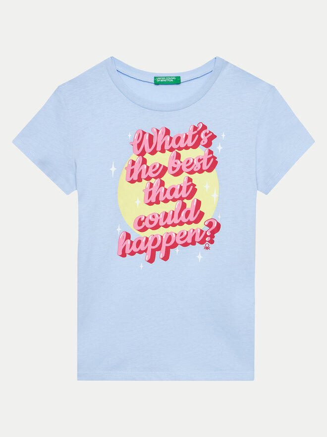 United Colors Of Benetton United Colors Of Benetton T-Shirt 3096C10J3 Μπλε Regular Fit