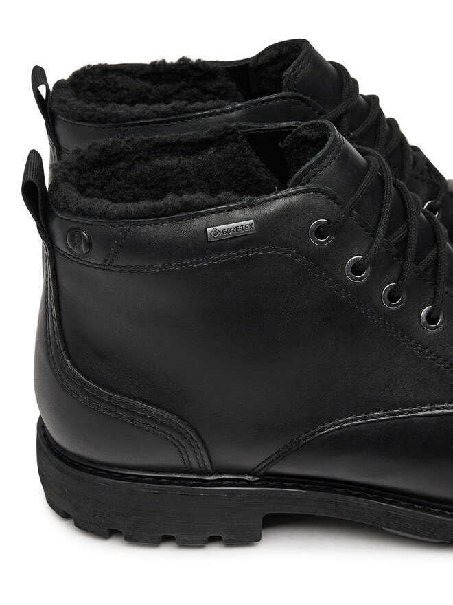Clarks Schnürschuhe Clarks Batcombe Mix Gtx GORE-TEX 26178661 Schwarz