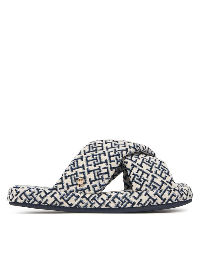 Tommy Hilfiger Hausschuhe Tommy Hilfiger Th Feminine House Shoes Monogram FW0FW09631 Creme