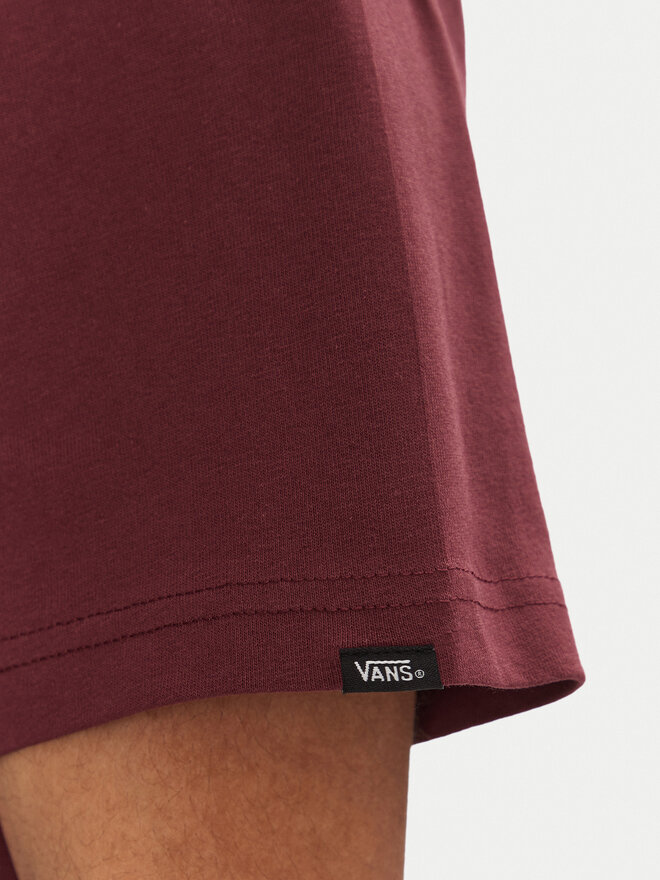 Vans Vans Camiseta Left Chest II VN000P1P Guinda/burdeos Loose Fit
