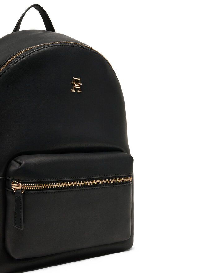 Tommy Hilfiger Rucksack Tommy Hilfiger Th Logotape Backpack AW0AW17163 Schwarz