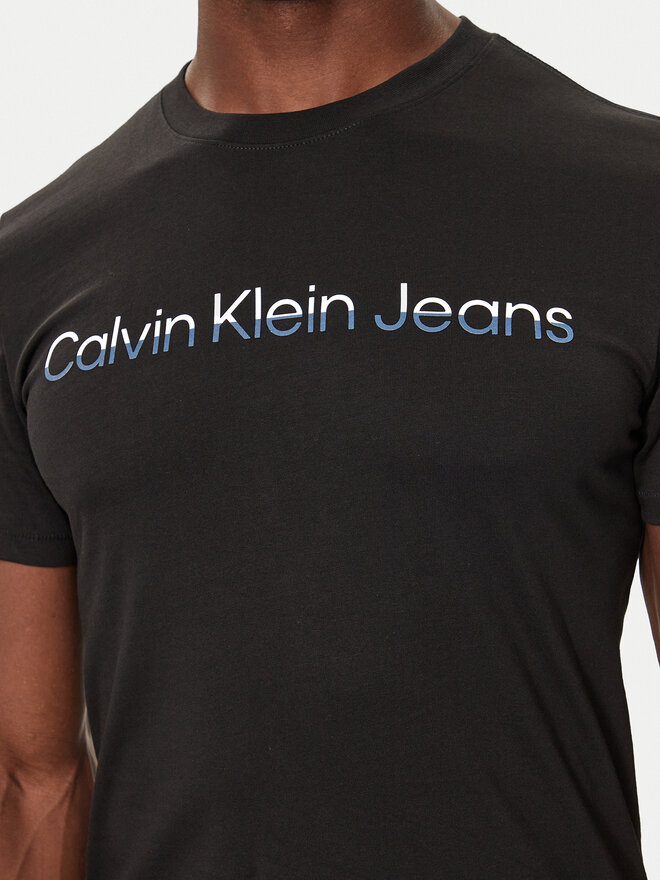 Calvin Klein Jeans Calvin Klein Jeans T-Shirt Two Tone Institutional J30J325676 Μαύρο Regular Fit