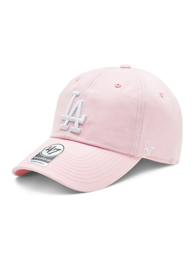 47 Brand Czapka z daszkiem 47 Brand MLB Los Angeles Dodgers '47 CLEAN UP B-RGW12GWSNL-PTA Różowy
