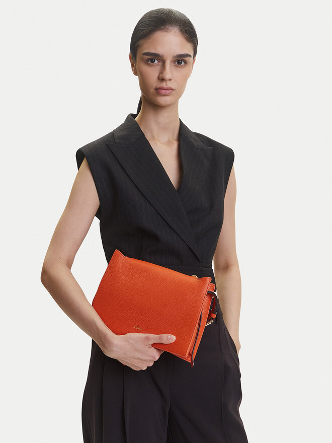 Furla Soma Furla Nuvola S Crossbody WB01275-BX2045-O6000-1007 Czarny WB01275 HSF000 CN KP000 Oranžs