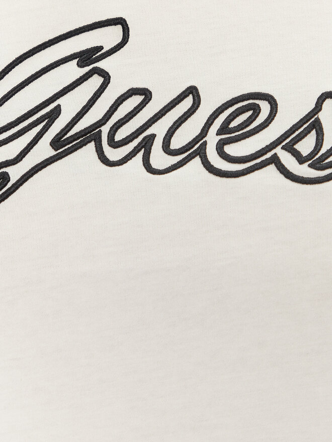Guess Guess Marškinėliai V5GI02 K9RM1 Écru Slim Fit