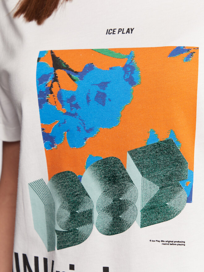 Ice Play Ice Play Póló 23E U2M0 F023 6324 1101 Fehér Regular Fit