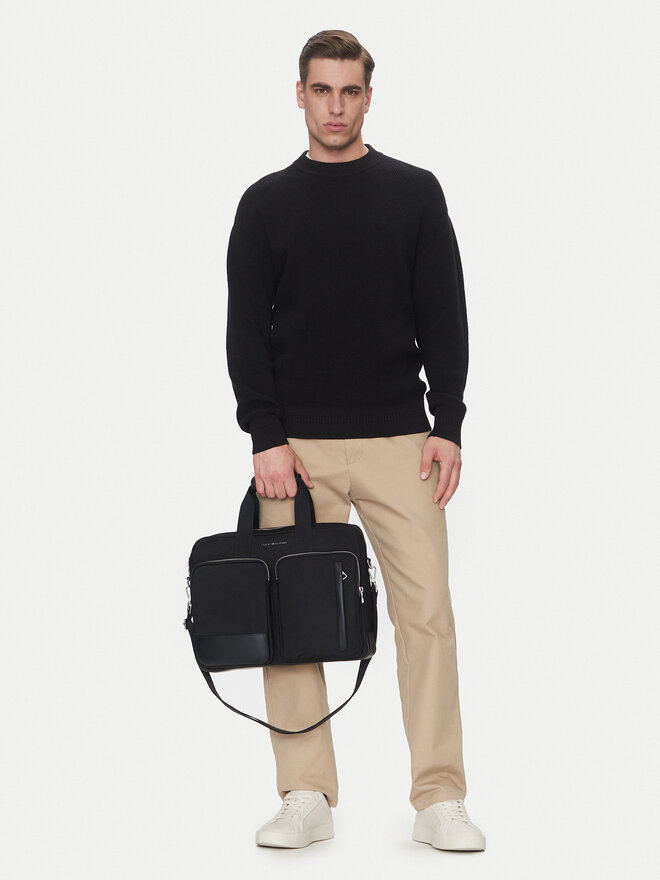 Tommy Hilfiger Brašna na notebook Tommy Hilfiger Th Business Nylon Computer Bag AM0AM13191 Černá