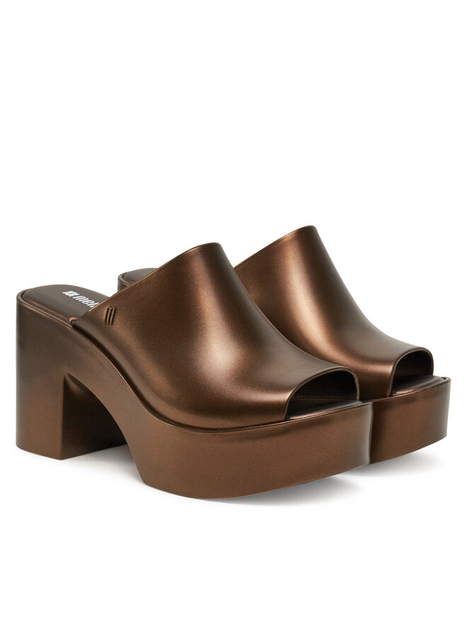 Melissa Klapki Melissa Melissa Mule Hype Metallic Ad 36497 Brązowy