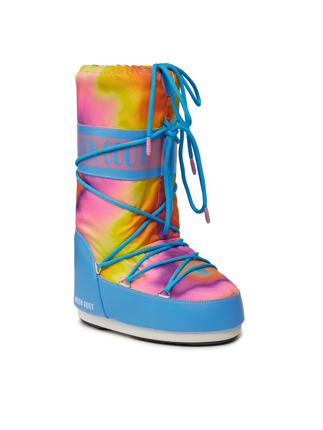Moon Boot Schneeschuhe Moon Boot Tie Dye 14028400001 S Blau