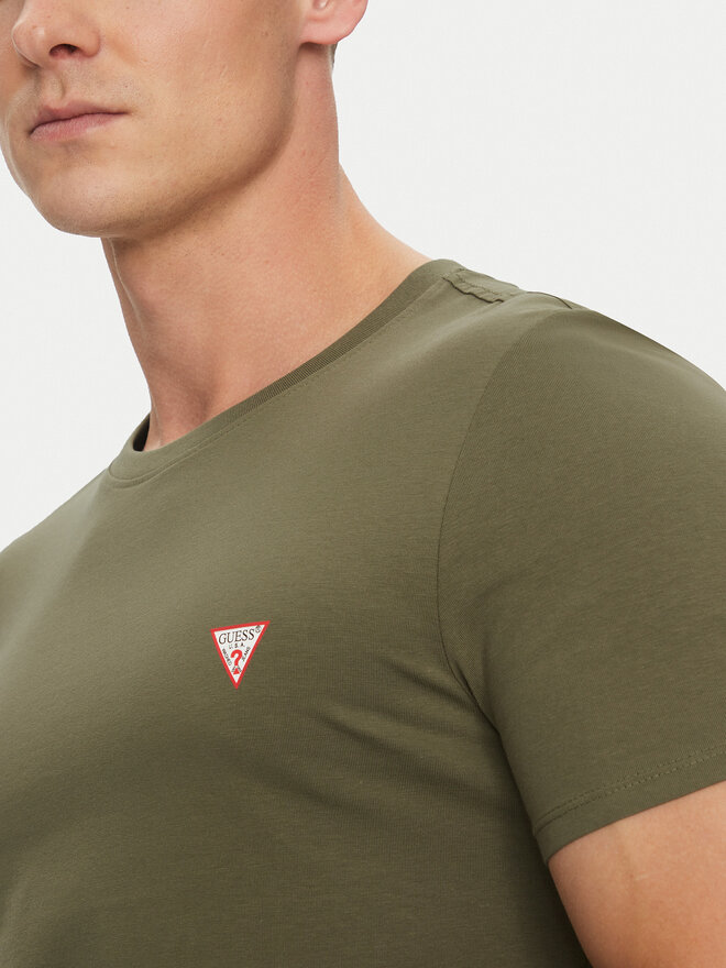 Guess Guess Camiseta M2YI24 J1314 Caqui Slim Fit