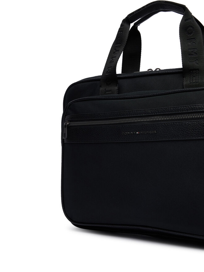 Tommy Hilfiger Laptoptasche Tommy Hilfiger Th Repreve Computer Bag AM0AM14445 Schwarz