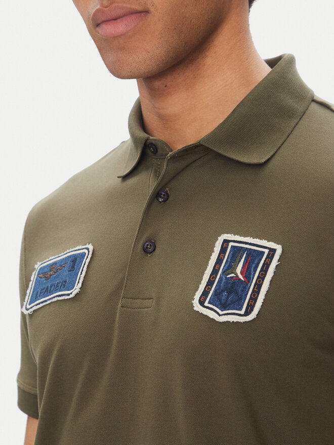 Aeronautica Militare Aeronautica Militare Poloshirt 251PO1851P344 Khakifarben Regular Fit