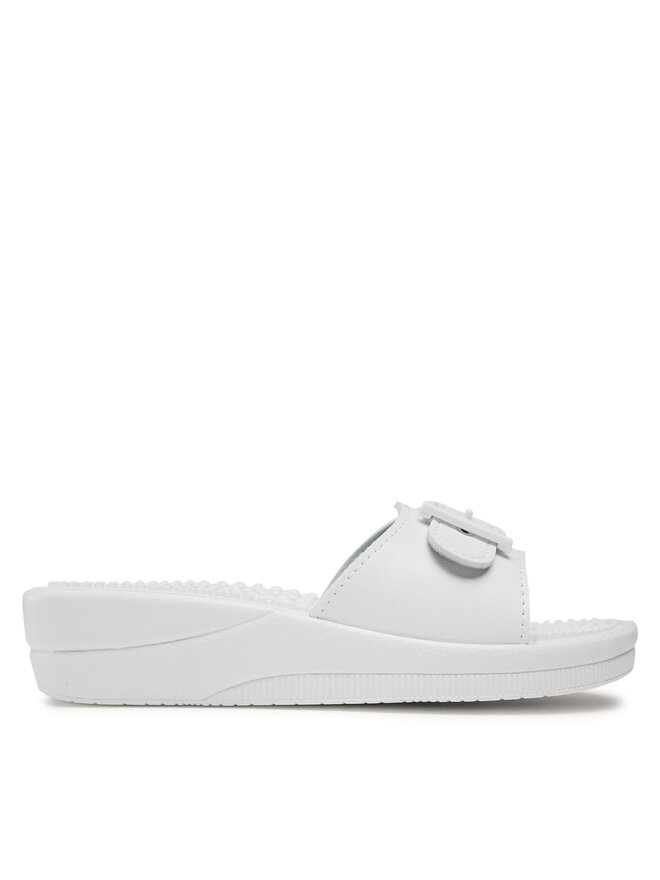 Scholl Pantoletten Scholl F20054 New Massage 1065 Weiß