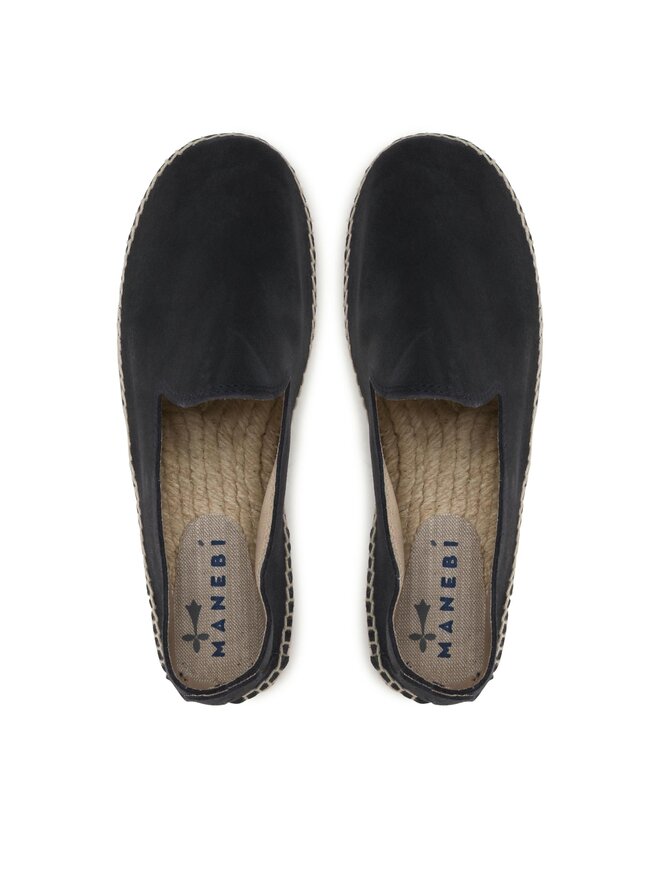 Manebi Espadryle Manebi Flat Espadrilles K 1.5 C0 K 1.5 Granatowy