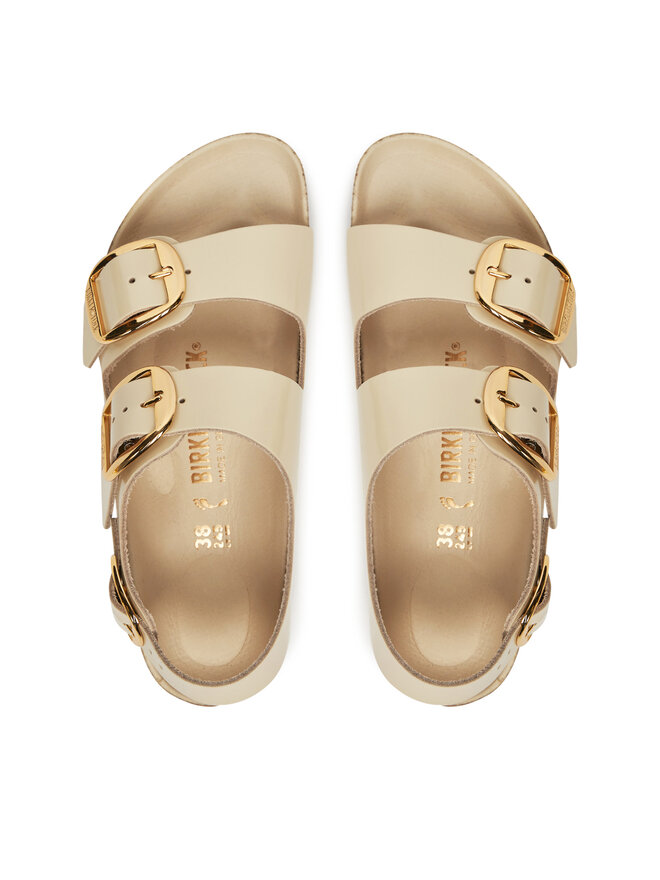 Birkenstock Σανδάλια Birkenstock Milano Big Buckle 1025395 Εκρού