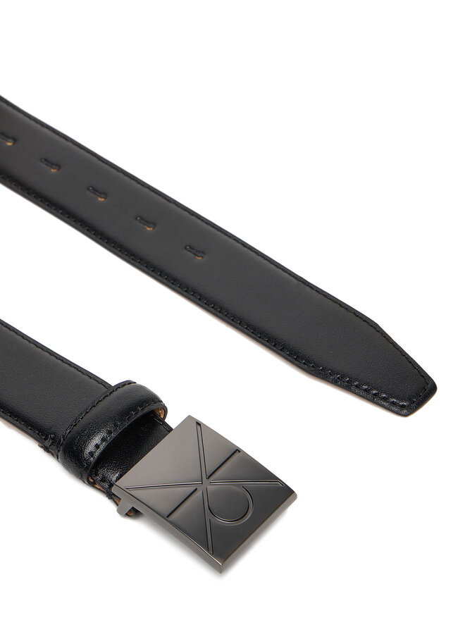 Calvin Klein Ζώνη Ανδρική Calvin Klein Emblem Plaque Buckle 32Mm LV04D7046G Μαύρο
