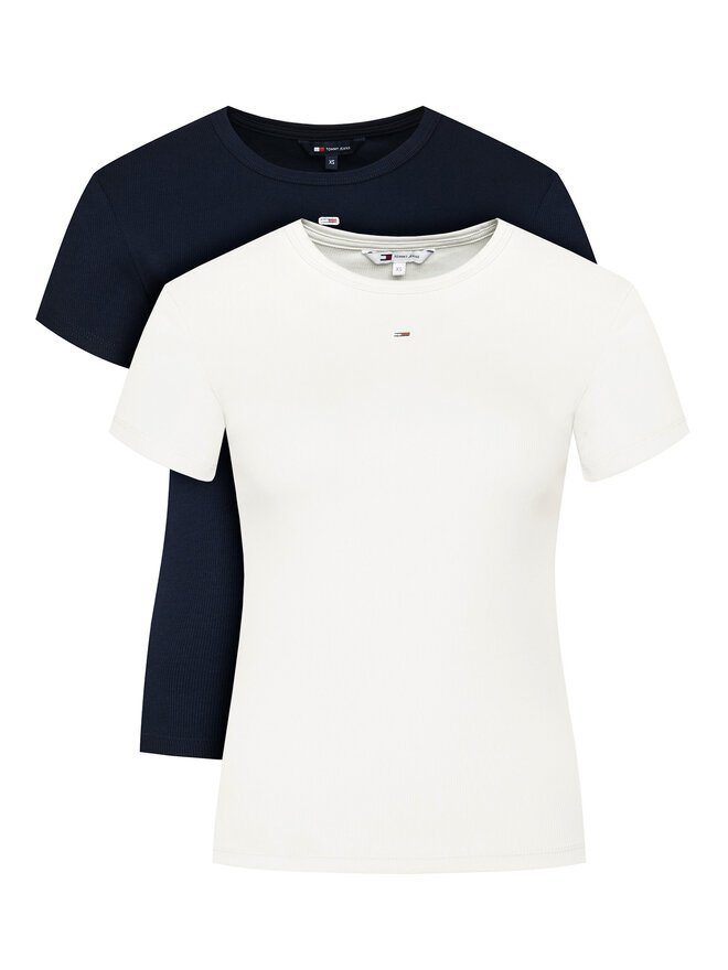 Tommy Jeans Tommy Jeans 2er-Set T-Shirts DW0DW21430 Bunt Slim Fit