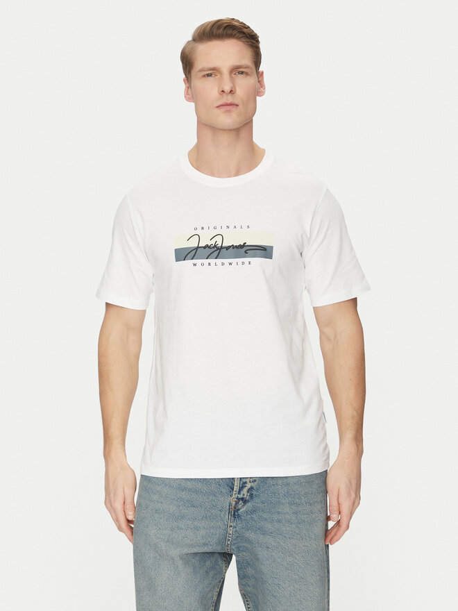 Jack&Jones Jack&Jones Camiseta Frederiksberg 12278266 Blanco Regular Fit