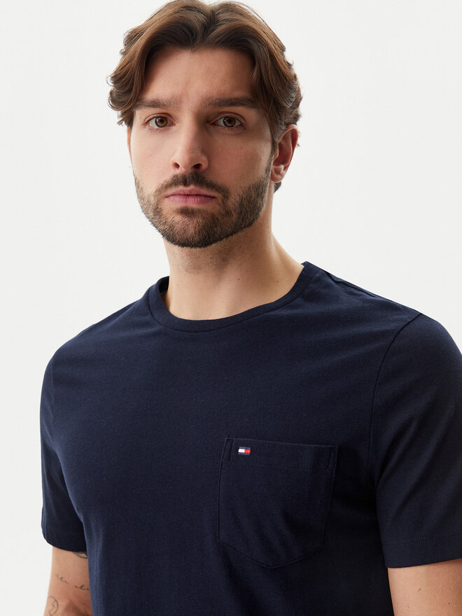 Tommy Hilfiger Tommy Hilfiger Póló Essential MW0MW37283 Sötétkék Regular Fit