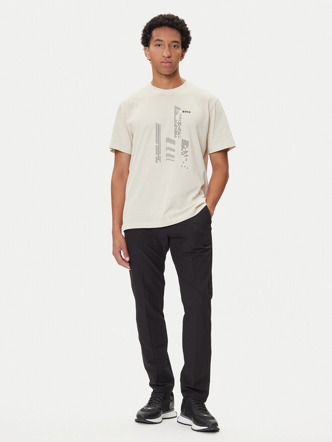 BOSS BOSS Camiseta GRX Zone 50552184 Beis Relaxed Fit