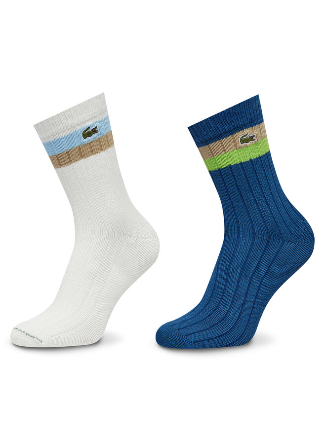 Lacoste Sada 2 párů vysokých ponožek unisex Lacoste RA4241 Barevná