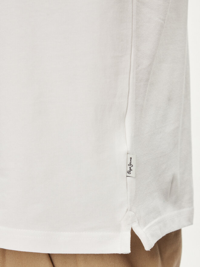 Pepe Jeans Pepe Jeans Pólóing Harper PM542157 Fehér Regular Fit