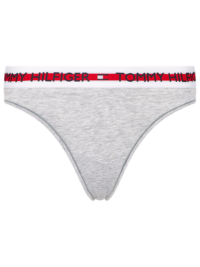 Tommy Hilfiger Tommy Hilfiger Стрінги Thong UW0UW02458 Сірий