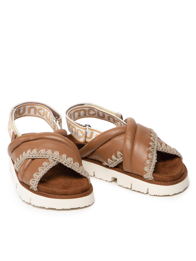 Mou Сандали Mou New Bio # 03 Criss-Cross Upper SW461004C Кафяв