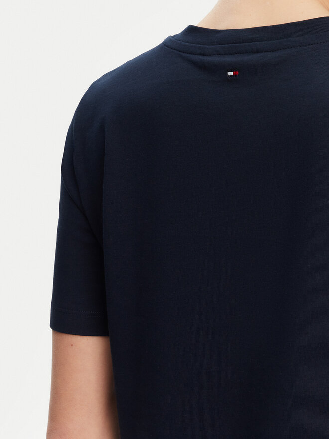 Tommy Hilfiger Tommy Hilfiger Marškinėliai WW0WW45522 Tamsiai mėlyna Regular Fit