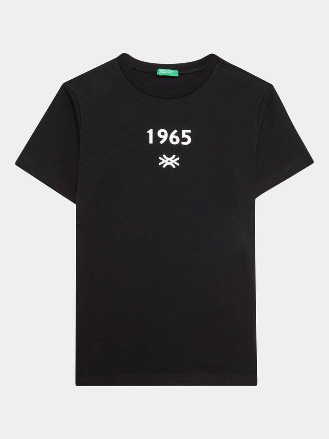 United Colors Of Benetton United Colors Of Benetton Marškinėliai 3I1XC10BI Juoda Regular Fit