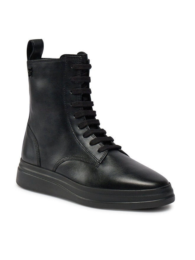 Tommy Hilfiger Botines Tommy Hilfiger Sporty Leather Flat Boot FW0FW07799 Negro