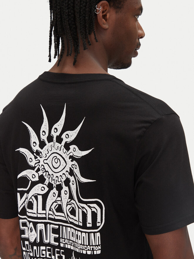 Volcom Volcom Marškinėliai Realityfab A3512555 Juoda Loose Fit