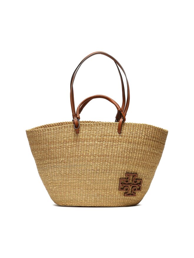 Tory Burch Handtasche Tory Burch Ella Straw Basket Tote 135740 Beige