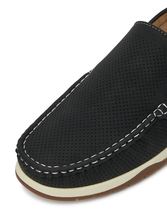 Lanetti Μοκασίνια Lanetti MSS20515-02 Μαύρο
