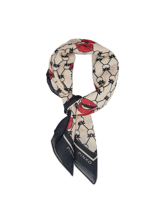 Foulard Pinko Rho 20221 BLK01 1G205 Y86Z Beige | escarpe.it