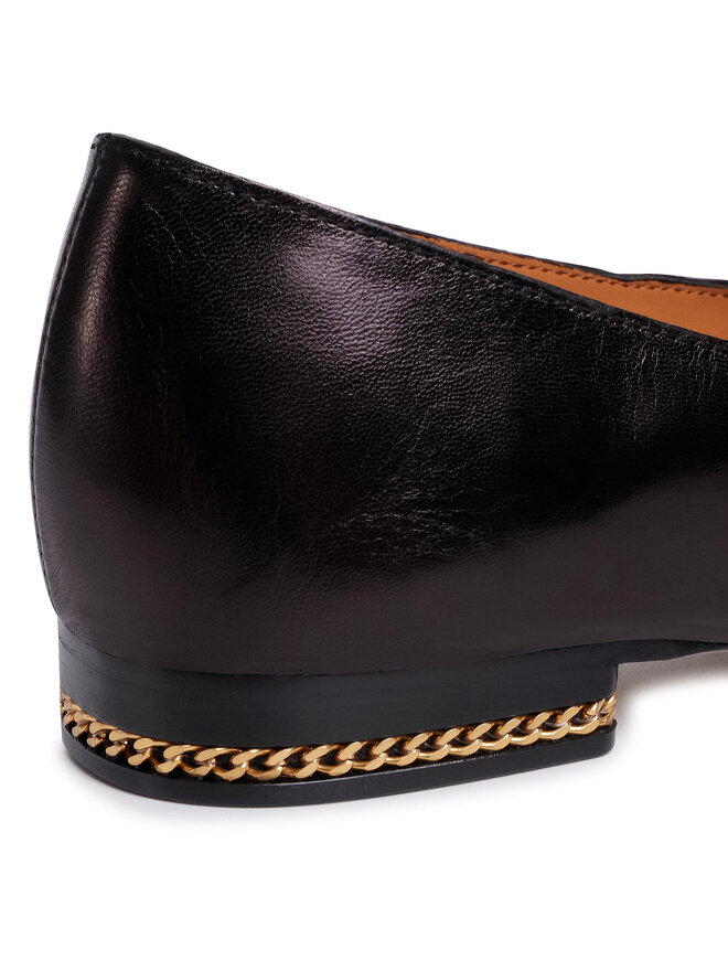 Tory Burch Лоуфъри Tory Burch Ruby 15Mm Loafer-Goat Leather 74084 Черен
