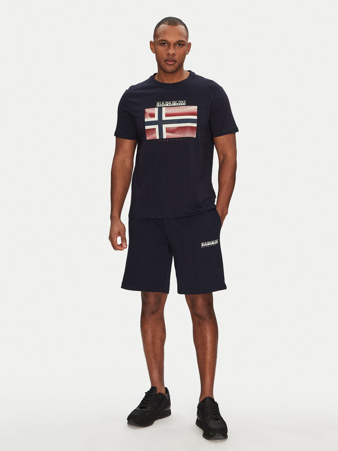 Napapijri Napapijri Marškinėliai S-Lari NP0A4IE51761 Tamsiai mėlyna Regular Fit