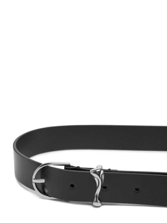 Calvin Klein Pasek Damski Calvin Klein Ck Must Organic Loop Belt 25mm K60K613234 Czarny