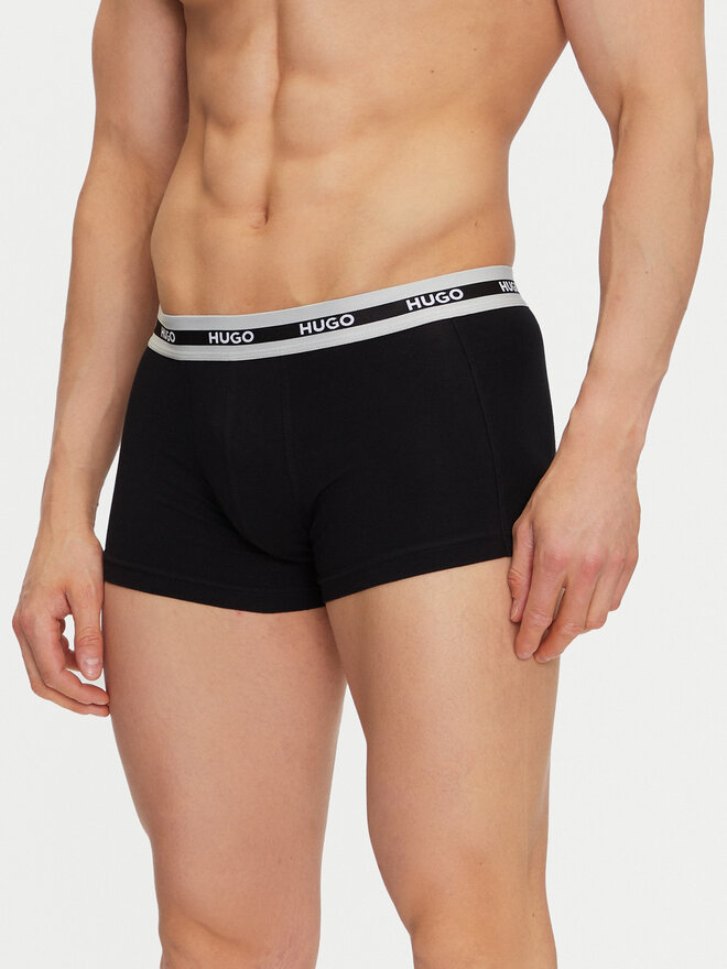 HUGO HUGO Σετ μποξεράκια 3 τμχ 50492375 Μαύρο Regular Fit