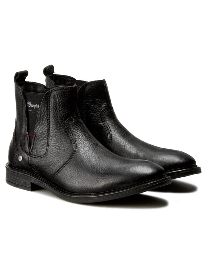 Wrangler Klassische Stiefeletten Wrangler Roll Chelsea WM162054 Schwarz
