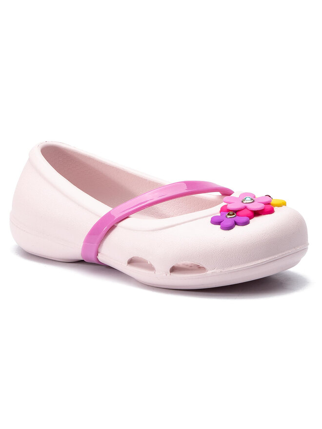 Crocs ballet flats pink discount