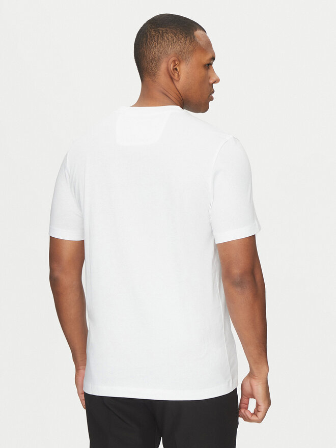 BOSS BOSS Camiseta Tape Logo 50530990 Blanco Regular Fit