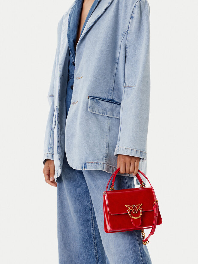 PINKO Bolso PINKO Love One Top Handle Mini Light PE 25 PLTT 100071 A1UV Rojo
