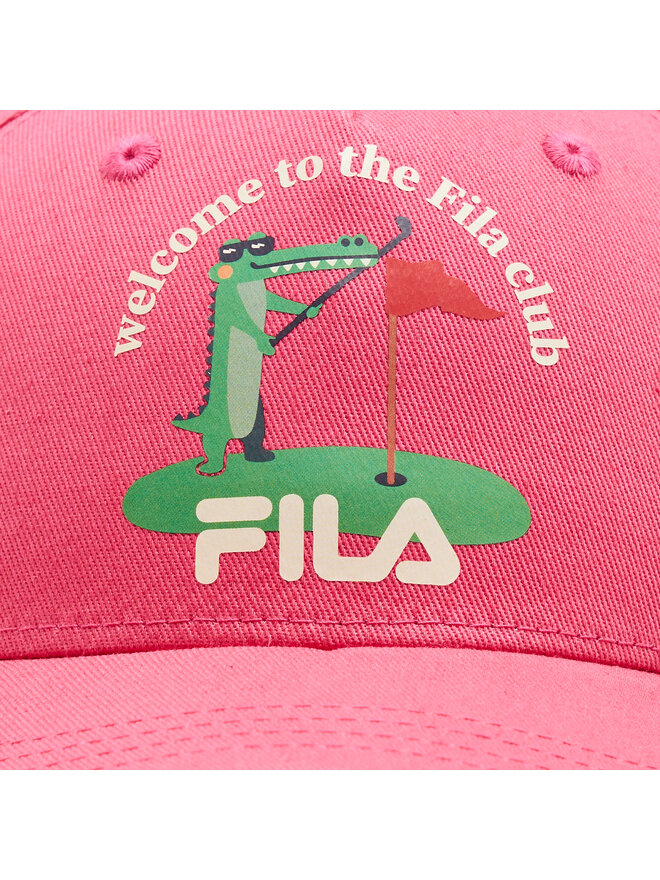 Fila Czapka z daszkiem Fila Bhilai Club Kid 5 Panel Cap FCK0013 Różowy