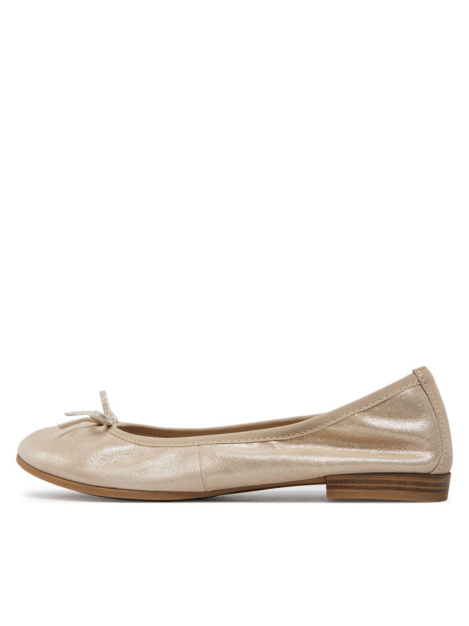 Tamaris Baleriny Tamaris 1-22116-41 Złoty