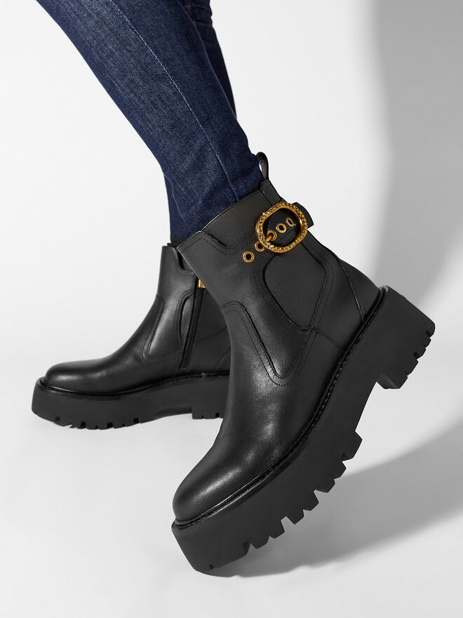 Kurt Geiger Sztyblety Kurt Geiger 225-Mayfair Chelsea Boot 625700109 Czarny