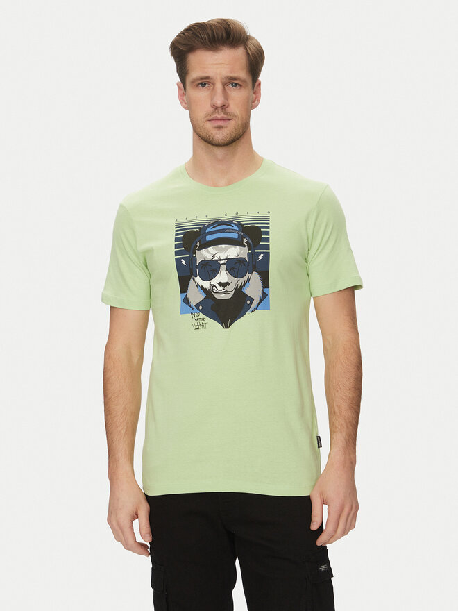 Blend Blend Póló 20717766 Zöld Regular Fit